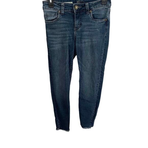 Kut from the Kloth Connie Ankle Skinny Raw Hem Size 0 - Picture 2 of 10